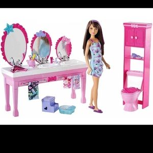 Barbie sisters' beauty fun! Triple sink 2010